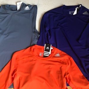 3 adidas compression shirts